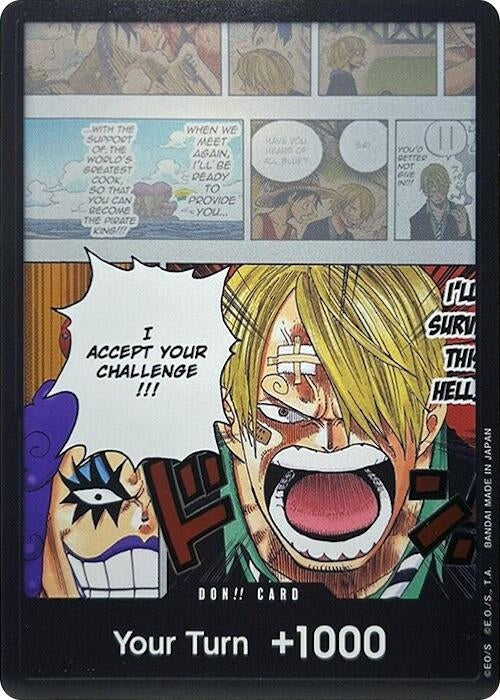 Image for DON!! Card (Ivankov & Sanji) (Double Pack Set Vol. 3) (Wings of the Captain) (OP06) - One Piece Card Game