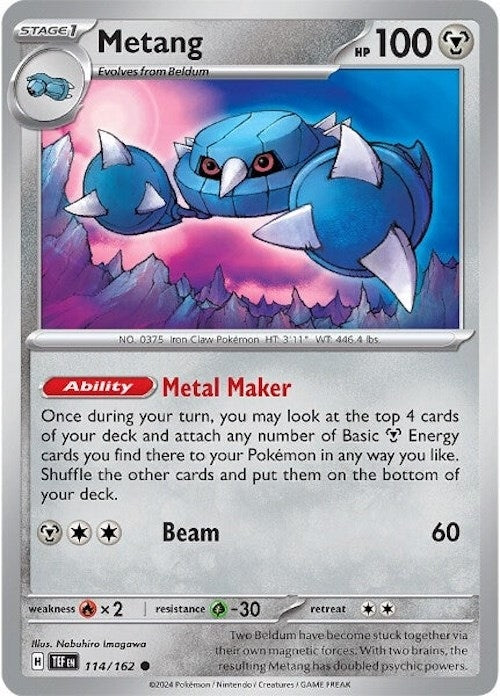 Image for Metang (114/162) (SV05: Temporal Forces) - Pokemon