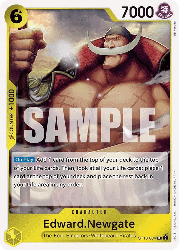 Image for Edward.Newgate (ST13-004) (Ultra Deck: The Three Brothers) (ST-13) - One Piece Card Game