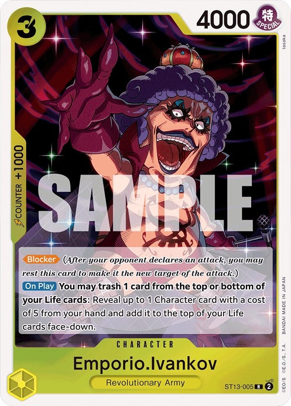 Image for Emporio.Ivankov (ST13-005) (Ultra Deck: The Three Brothers) (ST-13) - One Piece Card Game