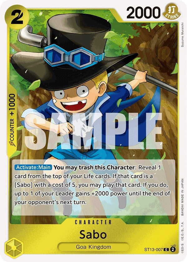 Image for Sabo (007) (ST13-007) (Ultra Deck: The Three Brothers) (ST-13) - One Piece Card Game
