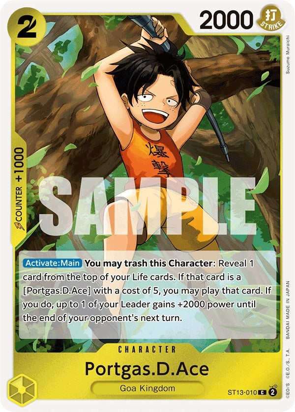 Image for Portgas.D.Ace (010) (ST13-010) (Ultra Deck: The Three Brothers) (ST-13) - One Piece Card Game