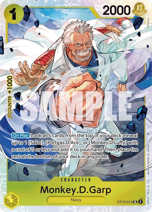 Monkey.D.Garp (ST13-013) (Ultra Deck: The Three Brothers)