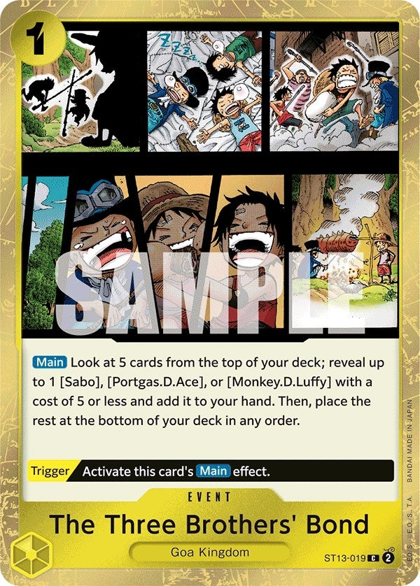 Image for The Three Brothers' Bond (ST13-019) (Ultra Deck: The Three Brothers) (ST-13) - One Piece Card Game