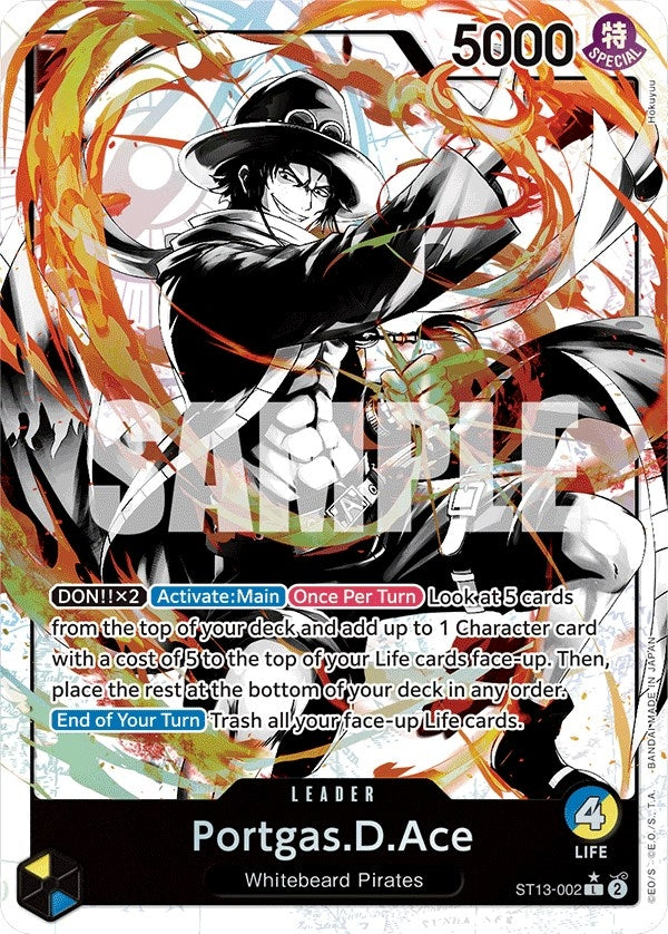 Image for Portgas.D.Ace (002) (Parallel) (ST13-002) (Ultra Deck: The Three Brothers) (ST-13) - One Piece Card Game