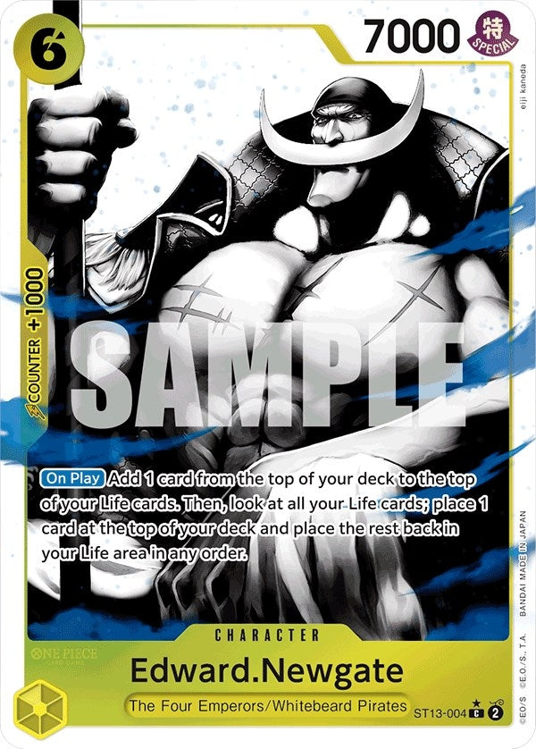 Image for Edward.Newgate (Parallel) (ST13-004) (Ultra Deck: The Three Brothers) (ST-13) - One Piece Card Game