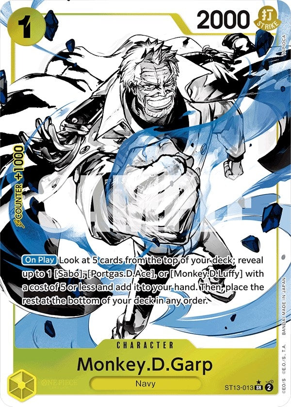 Image for Monkey.D.Garp (Parallel) (ST13-013) (Ultra Deck: The Three Brothers) (ST-13) - One Piece Card Game