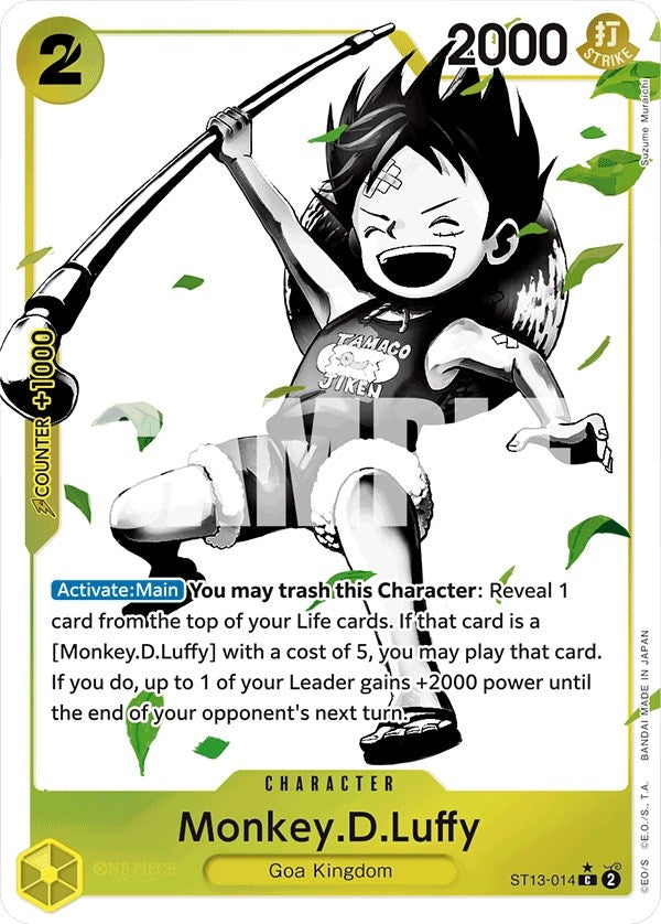 Image for Monkey.D.Luffy (014) (Parallel) (ST13-014) (Ultra Deck: The Three Brothers) (ST-13) - One Piece Card Game
