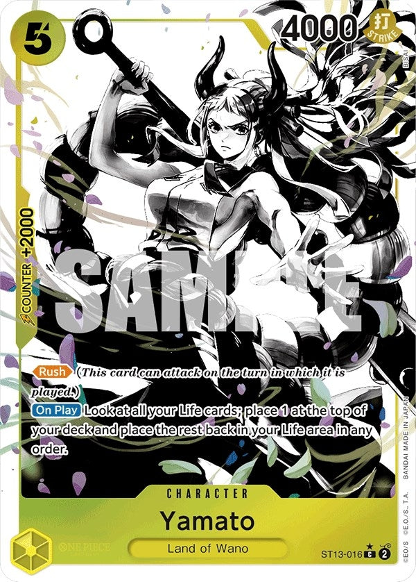Image for Yamato (Parallel) (ST13-016) (Ultra Deck: The Three Brothers) (ST-13) - One Piece Card Game
