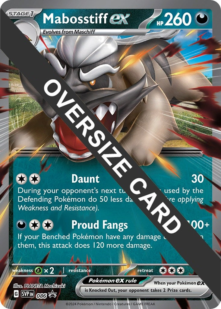 Image for Mabosstiff ex - Jumbo Card (086) (Jumbo Cards) (PR) - Pokemon