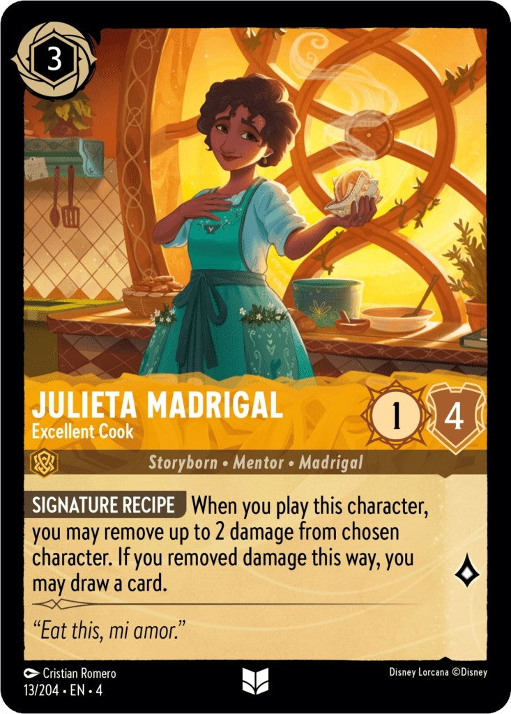 Image for Julieta Madrigal - Excellent Cook (13/204) (Ursula's Return) (4) - Disney Lorcana
