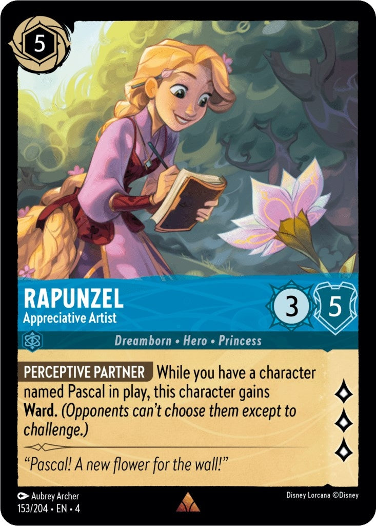 Image for Rapunzel - Appreciative Artist (153/204) (Ursula's Return) (4) - Disney Lorcana