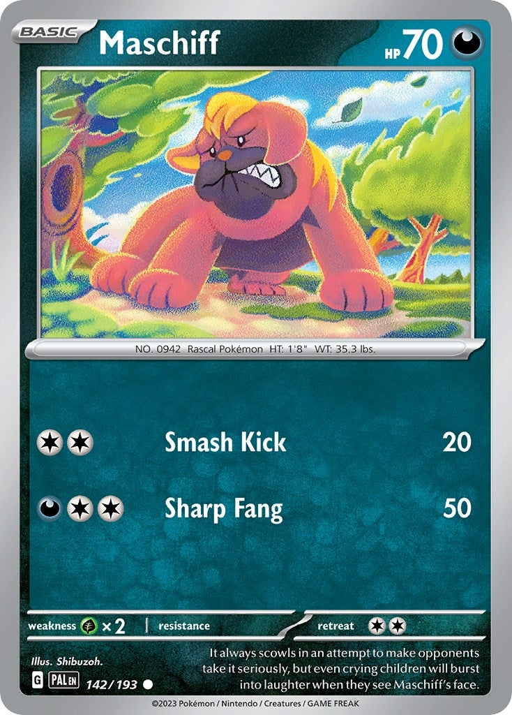 Image for Maschiff - 142/193 (Cosmos Holo) (142/193) (Miscellaneous Cards & Products) (MCAP) - Pokemon