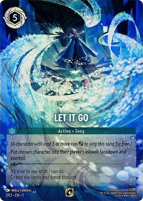 Image for Let It Go (Disney Lorcana Challenge Top 128) (2) (Disney Lorcana Promo Cards) (DLPC) - Disney Lorcana