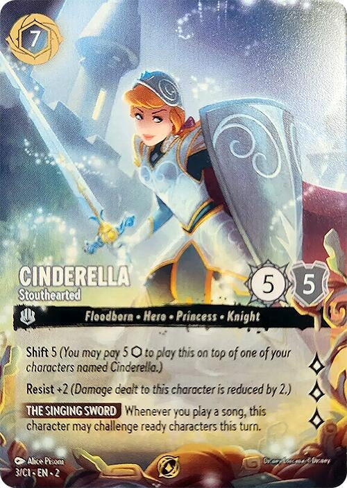 Image for Cinderella - Stouthearted (3) (Disney Lorcana Promo Cards) (DLPC) - Disney Lorcana