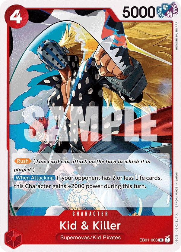 Image for Kid & Killer (EB01-003) (Extra Booster: Memorial Collection) (EB-01) - One Piece Card Game