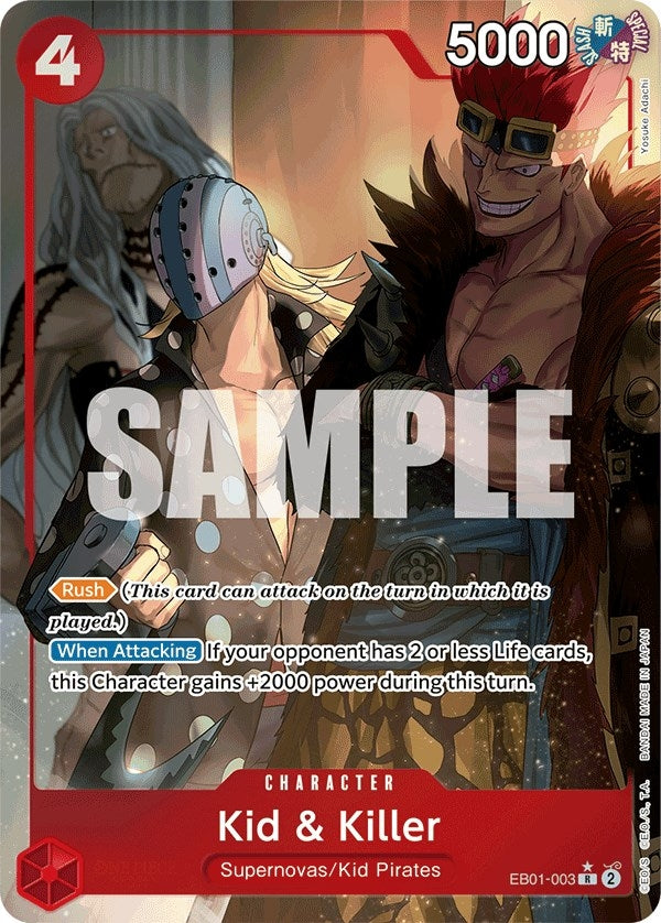 Image for Kid & Killer (Alternate Art) (EB01-003) (Extra Booster: Memorial Collection) (EB-01) - One Piece Card Game
