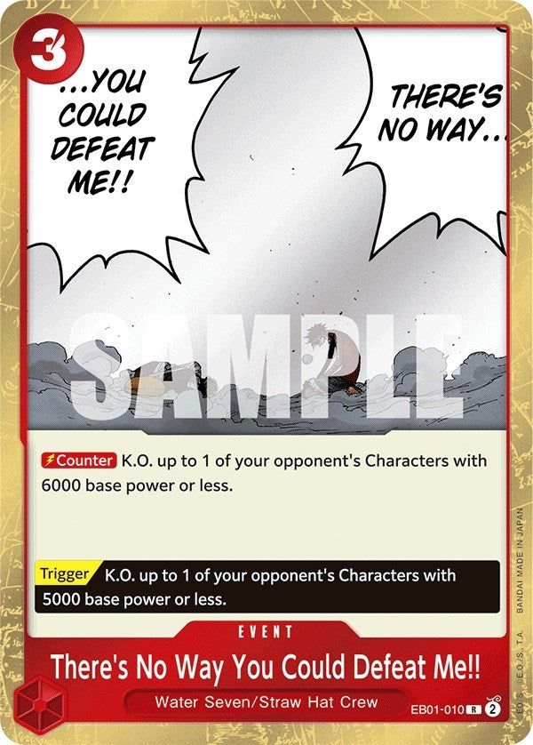 Image for There's No Way You Could Defeat Me!! (EB01-010) (Extra Booster: Memorial Collection) (EB-01) - One Piece Card Game