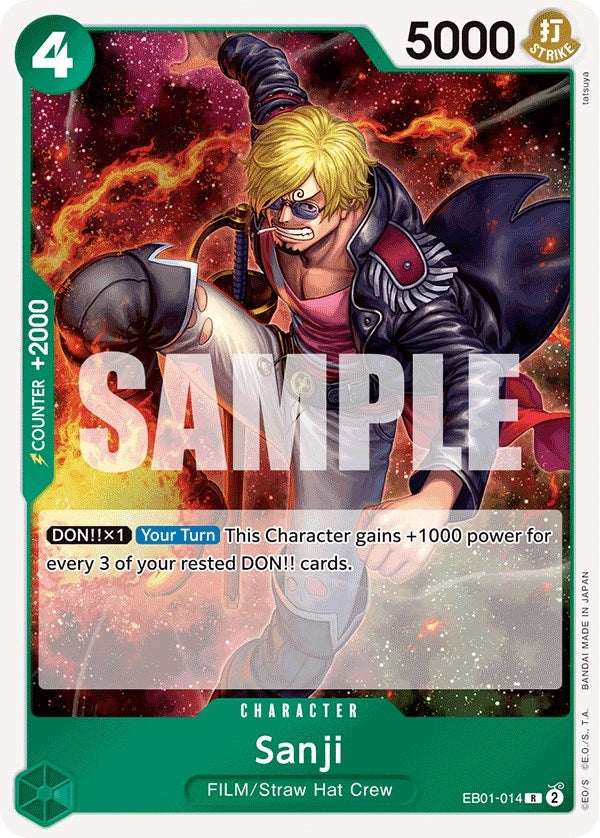 Image for Sanji (EB01-014) (Extra Booster: Memorial Collection) (EB-01) - One Piece Card Game