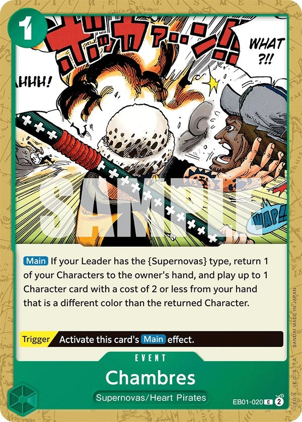 Image for Chambres (EB01-020) (Extra Booster: Memorial Collection) (EB-01) - One Piece Card Game