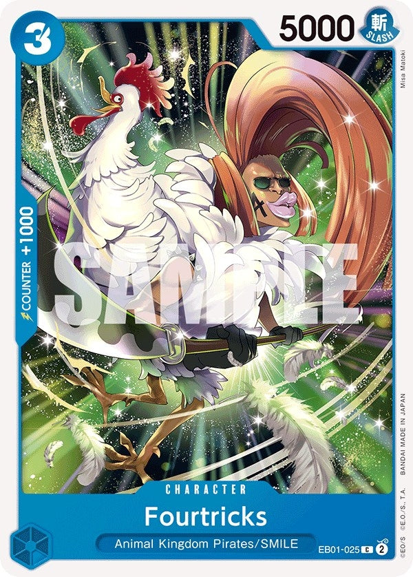 Image for Fourtricks (EB01-025) (Extra Booster: Memorial Collection) (EB-01) - One Piece Card Game