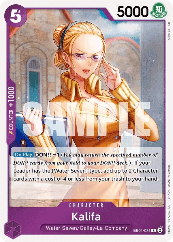 Image for Kalifa (EB01-031) (Extra Booster: Memorial Collection) (EB-01) - One Piece Card Game