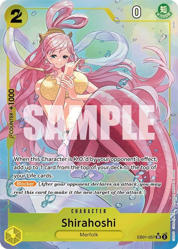 Image for Shirahoshi (Alternate Art) (EB01-057) (Extra Booster: Memorial Collection) (EB-01) - One Piece Card Game