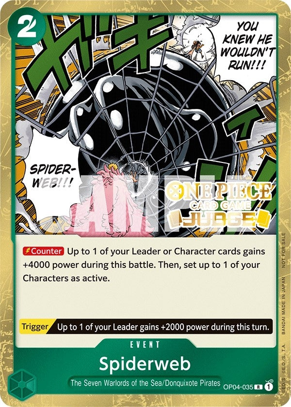 Image for Spiderweb (Judge Pack Vol. 3) (OP04-035) (One Piece Promotion Cards) (OP-PR) - One Piece Card Game