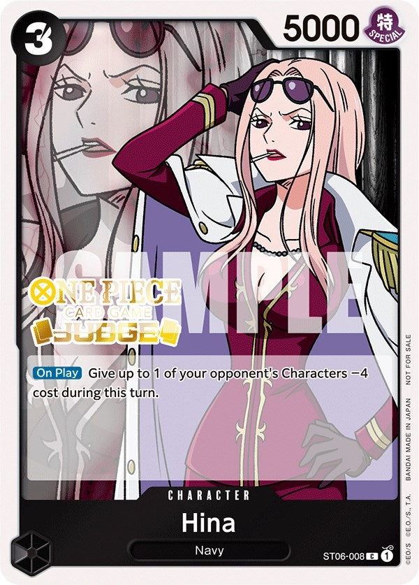 Image for Hina (Judge Pack Vol. 3) (ST06-008) (One Piece Promotion Cards) (OP-PR) - One Piece Card Game
