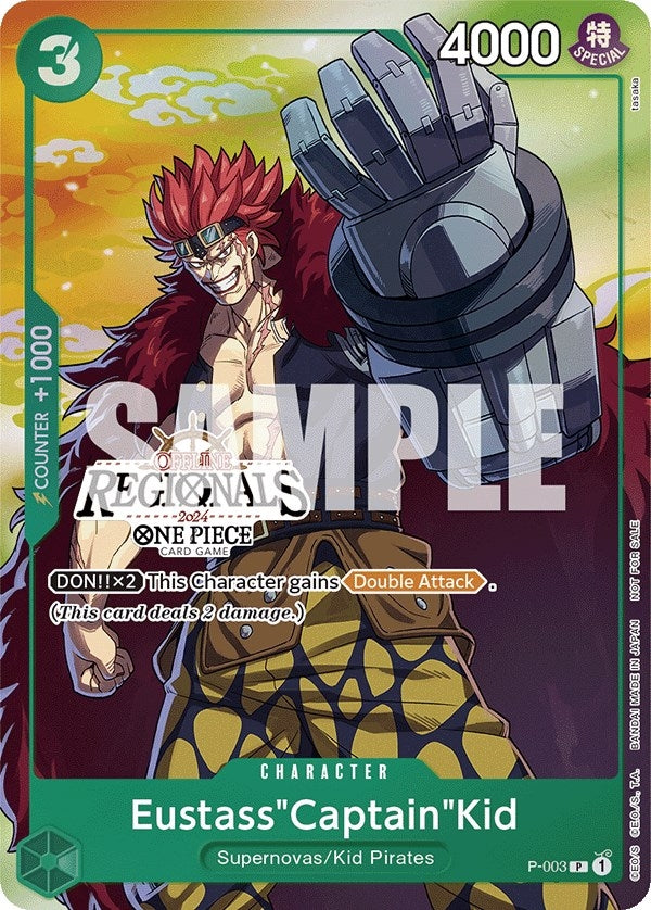 Image for Eustass"Captain"Kid (Offline Regional 2024 Vol. 2) [Participant] (P-003) (One Piece Promotion Cards) (OP-PR) - One Piece Card Game