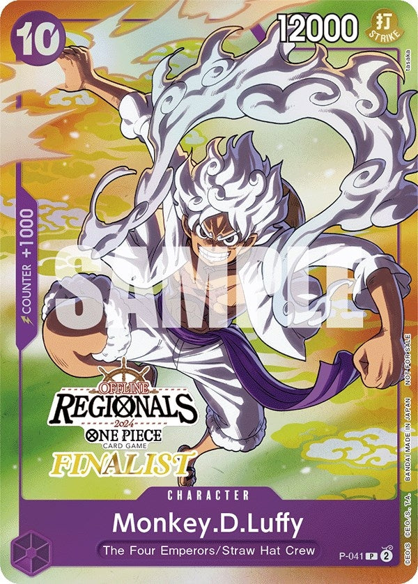 Image for Monkey.D.Luffy (041) (Offline Regional 2024 Vol. 2) [Finalist] (P-041) (One Piece Promotion Cards) (OP-PR) - One Piece Card Game