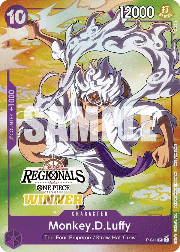Image for Monkey.D.Luffy (041) (Online Regional 2024 Vol. 2) [Winner] (P-041) (One Piece Promotion Cards) (OP-PR) - One Piece Card Game