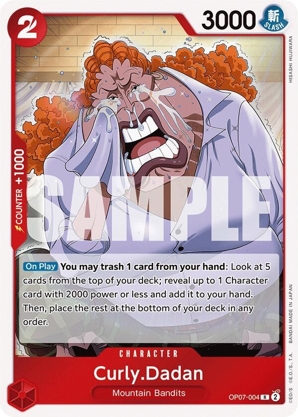 Image for Curly.Dadan (OP07-004) (500 Years in the Future) (OP07) - One Piece Card Game