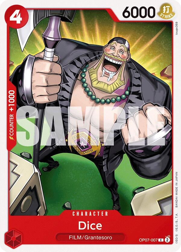 Image for Dice (OP07-007) (500 Years in the Future) (OP07) - One Piece Card Game