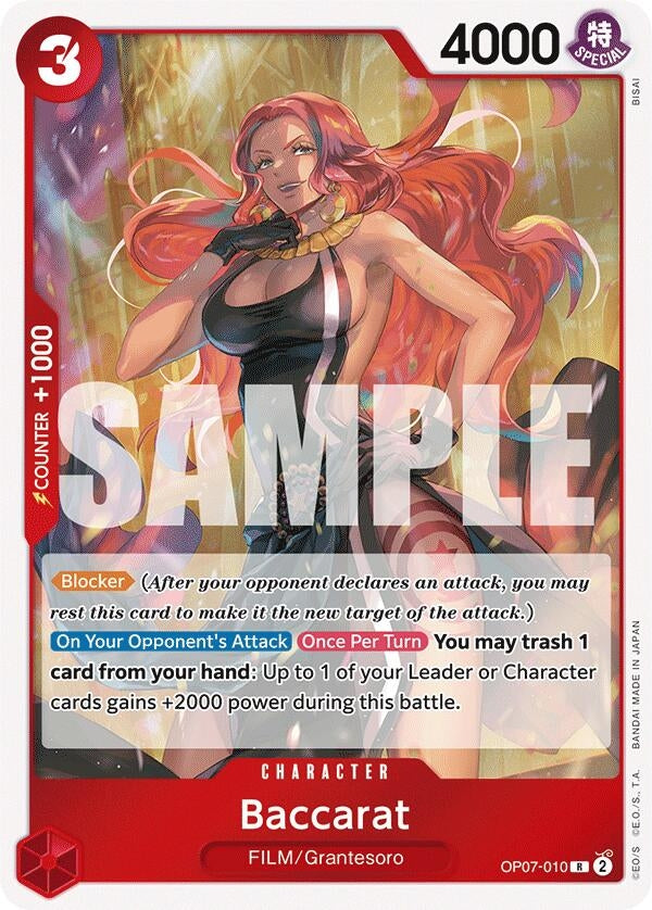 Image for Baccarat (OP07-010) (500 Years in the Future) (OP07) - One Piece Card Game