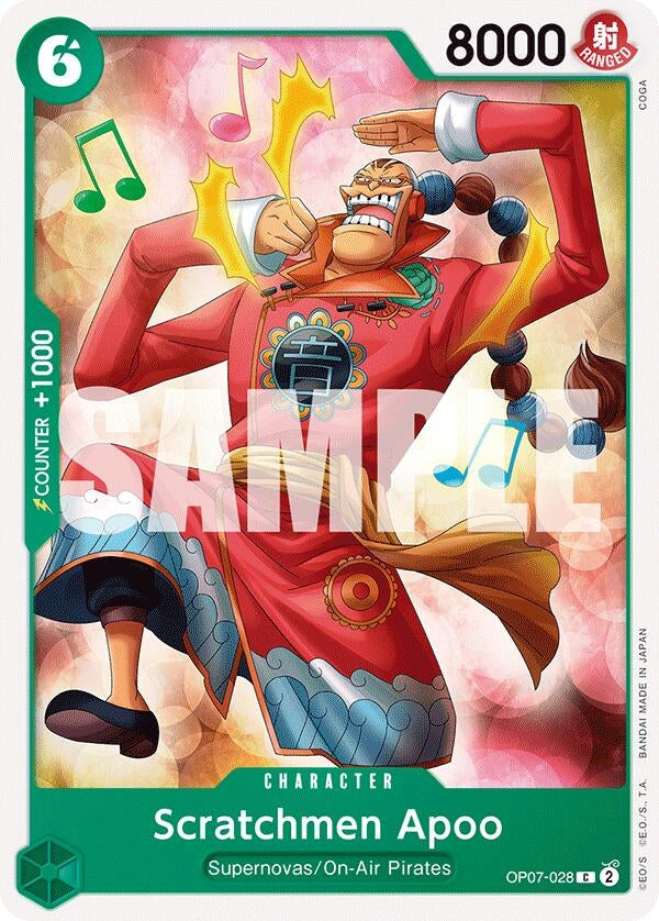 Image for Scratchmen Apoo (OP07-028) (500 Years in the Future) (OP07) - One Piece Card Game
