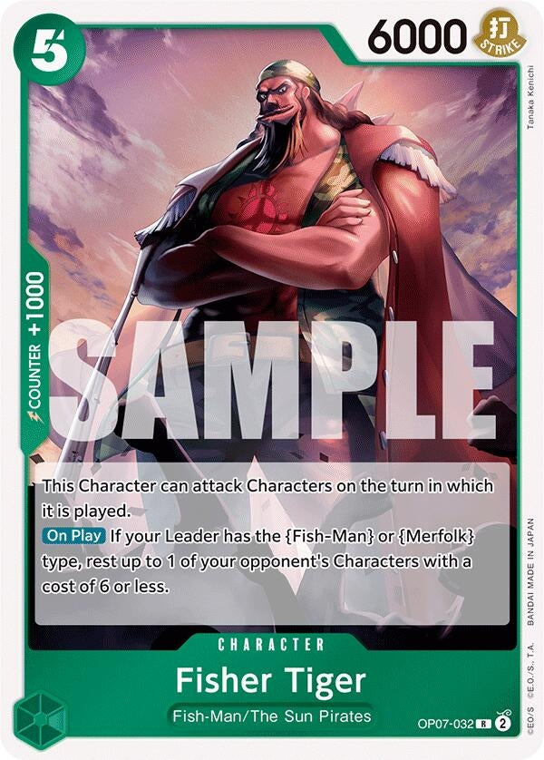 Image for Fisher Tiger (OP07-032) (500 Years in the Future) (OP07) - One Piece Card Game