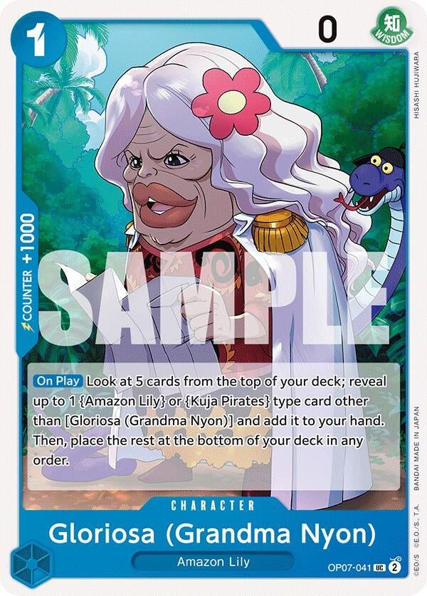 Image for Gloriosa (Grandma Nyon) (OP07-041) (500 Years in the Future) (OP07) - One Piece Card Game