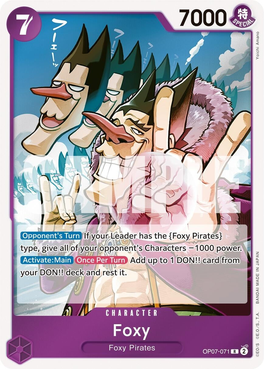 Image for Foxy (071) (OP07-071) (500 Years in the Future) (OP07) - One Piece Card Game