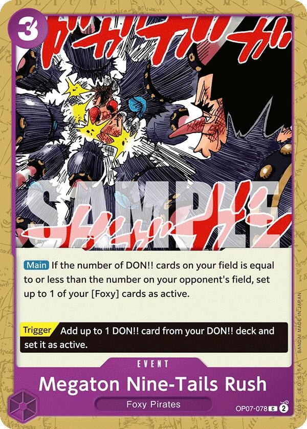 Image for Megaton Nine-Tails Rush (OP07-078) (500 Years in the Future) (OP07) - One Piece Card Game