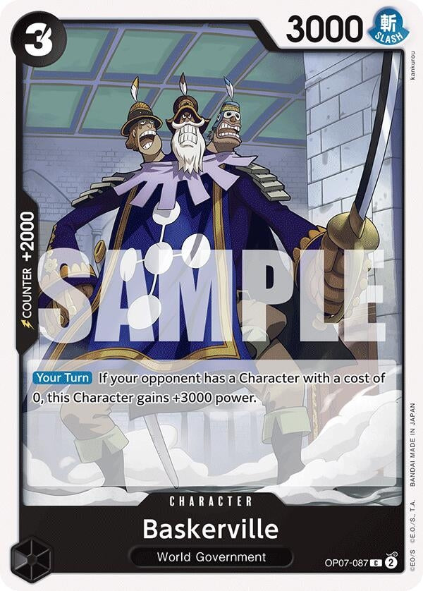 Image for Baskerville (OP07-087) (500 Years in the Future) (OP07) - One Piece Card Game