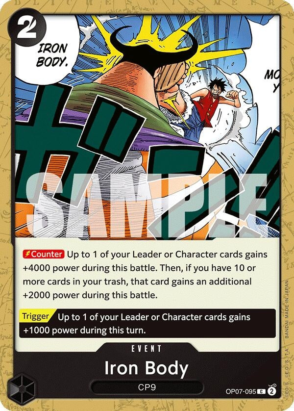 Image for Iron Body (OP07-095) (500 Years in the Future) (OP07) - One Piece Card Game