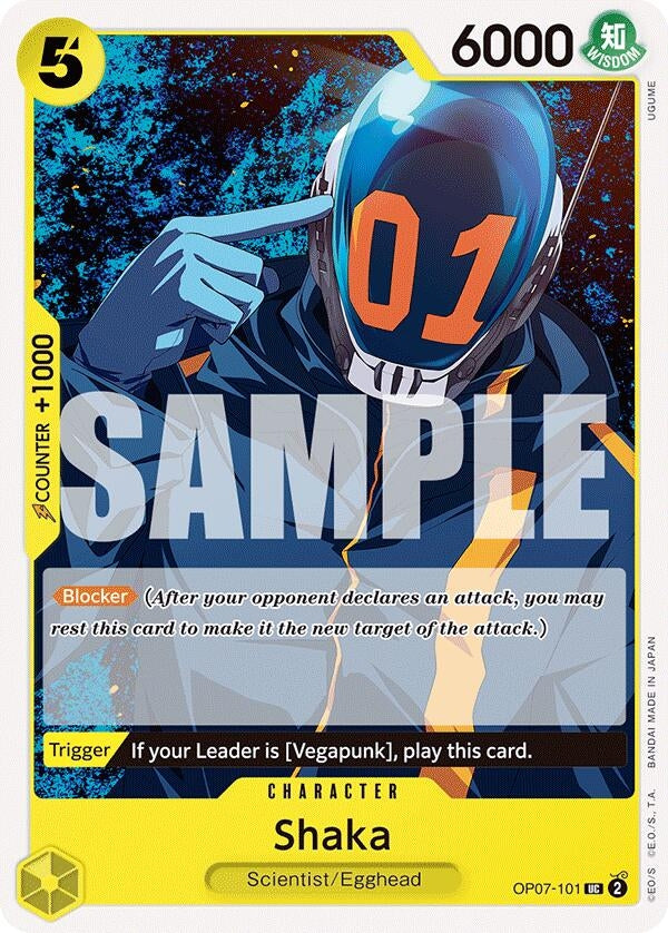 Image for Shaka (OP07-101) (500 Years in the Future) (OP07) - One Piece Card Game