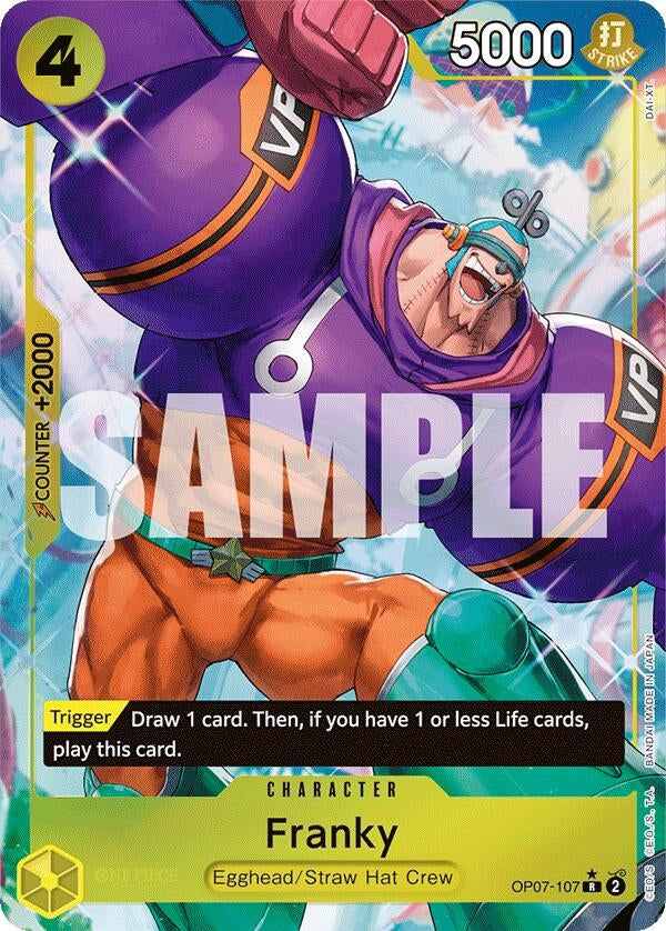 Image for Franky (Parallel) (OP07-107) (500 Years in the Future) (OP07) - One Piece Card Game