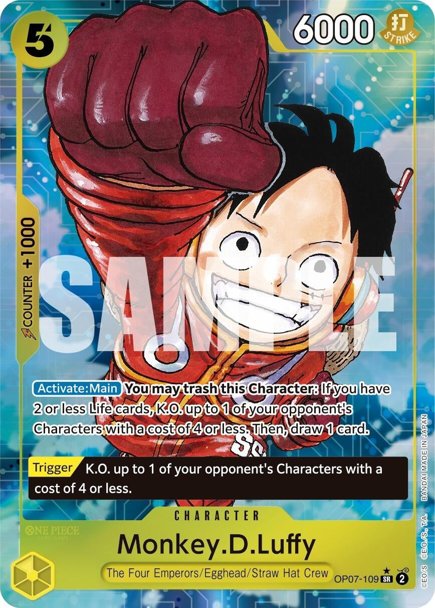 Image for Monkey.D.Luffy (109) (Parallel) (OP07-109) (500 Years in the Future) (OP07) - One Piece Card Game