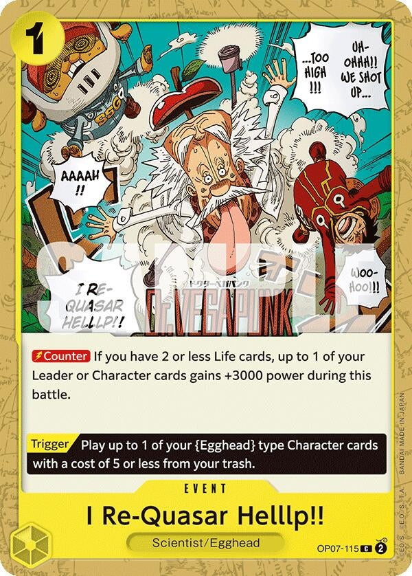 Image for I Re-Quasar Helllp!! (OP07-115) (500 Years in the Future) (OP07) - One Piece Card Game