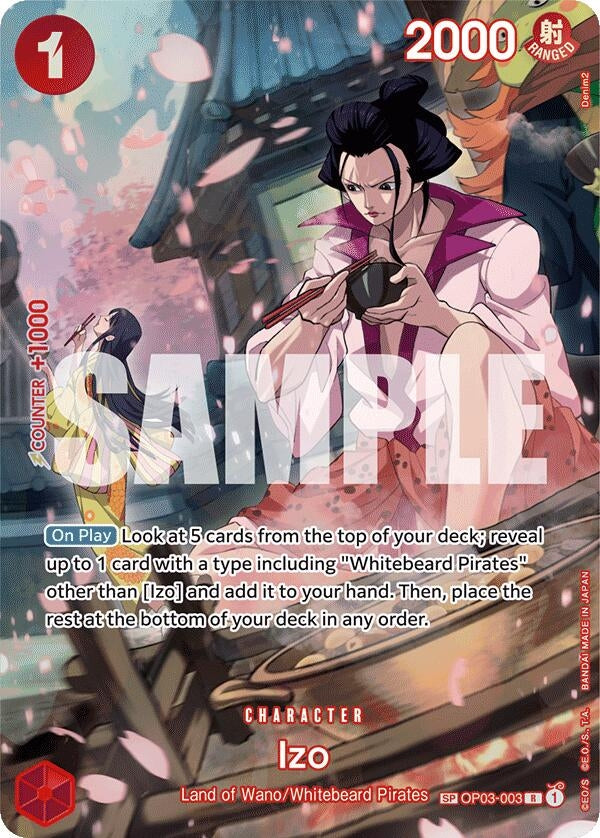 Image for Izo (SP) (OP03-003) (500 Years in the Future) (OP07) - One Piece Card Game