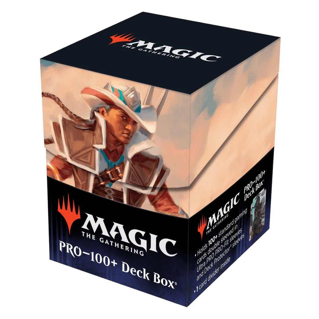 Image for Magic: The Gathering Outlaws of Thunder Junction Annie Flash, The Veteran 100+ Deck Box for Magic: The Gathering - Deck Boxes