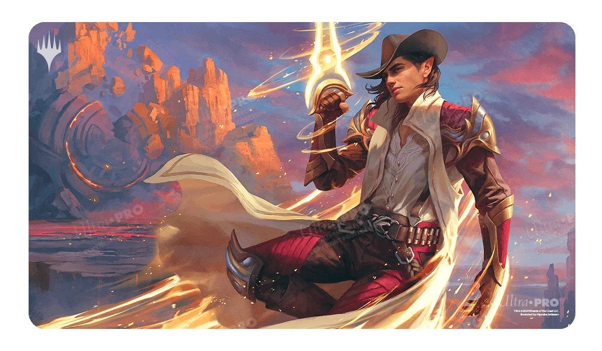 Image for Outlaws of Thunder Junction Kellan, the Kid Standard Gaming Playmat for Magic: The Gathering - Playmats