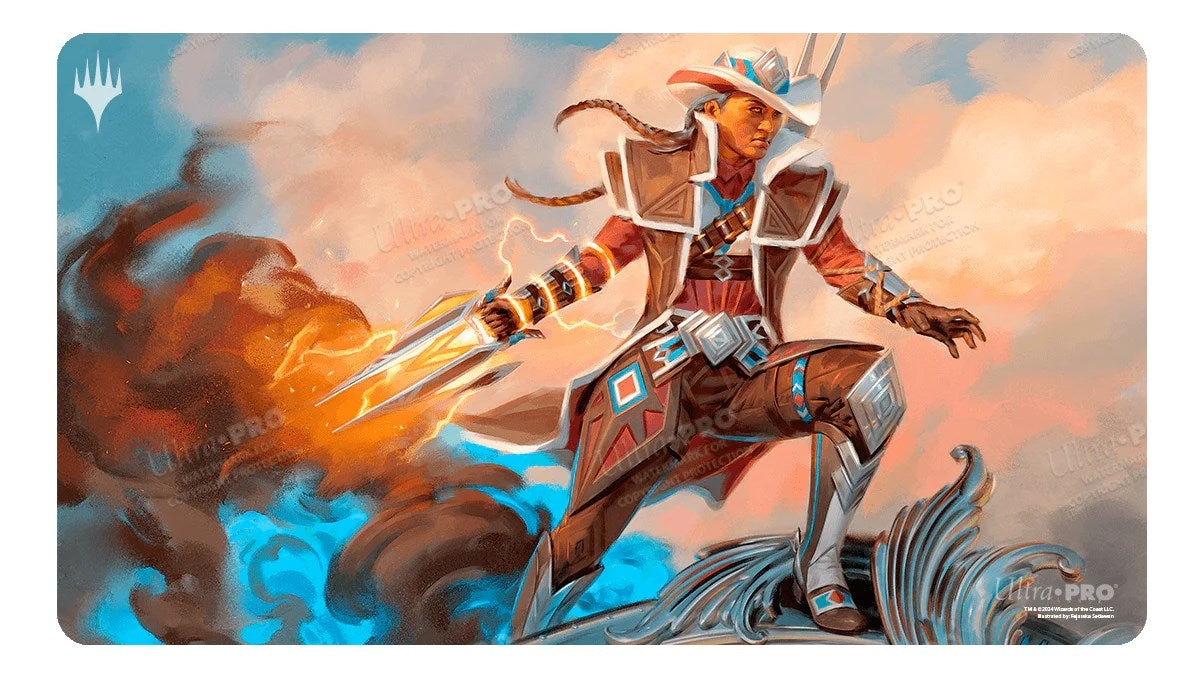 Image for Outlaws of Thunder Junction Annie Flash, The Veteran Standard Gaming Playmat for Magic: The Gathering - Playmats